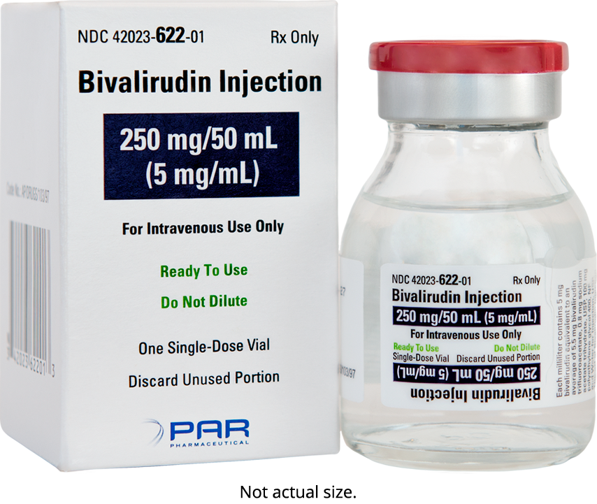 Bivalirudin injection ready-to-use bottles